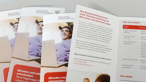 Flyer des MAGS zum BTHG Flyer des MAGS zum BTHG